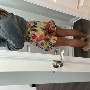 Zara S high waisted multicolor skort